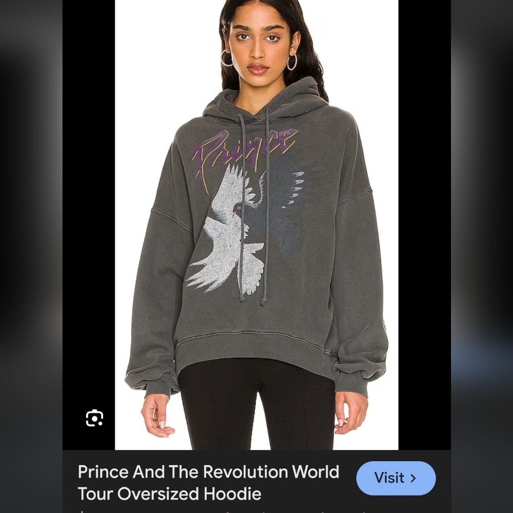 Daydreamer Charcoal Prince Oversized Hoodie XS